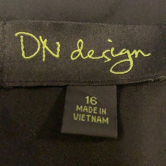 DN Design 16 black sleeveless flared bottom dress - Picture 13 of 14